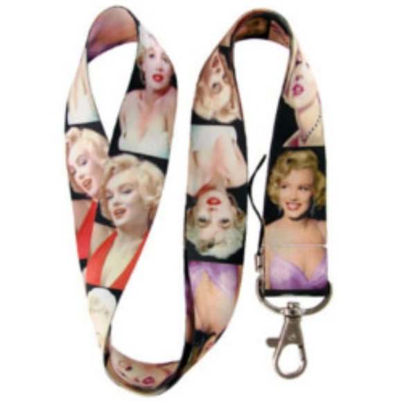 Universal Marilyn Monroe Lanyard Keychain ID Badge Holder 2 pcs Set - Picture 3 of 3